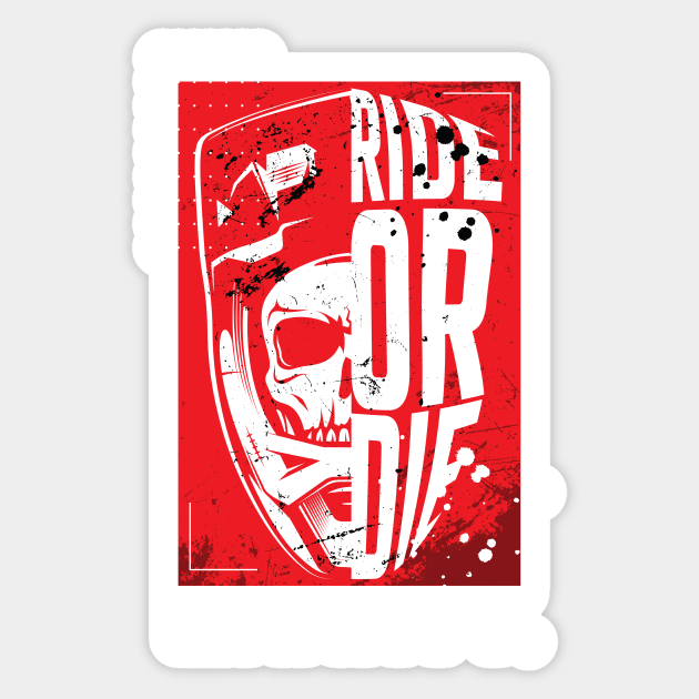 Ride or Die. Downhill mountain biking. Gravity MTB Sticker by Hoyda